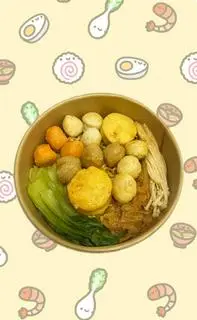 Hình ảnh Mì Cay Rau Cá Viên Đậu Hũ Phô Mai