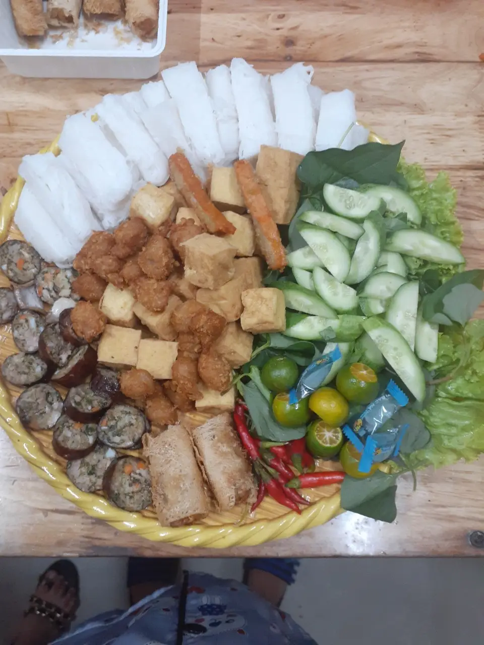 Hình ảnh Bún đậu thập cẩm không thịt