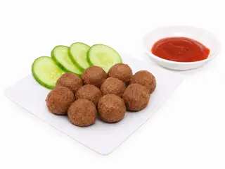 Hình ảnh Bò viên chiên (Kèm tương)