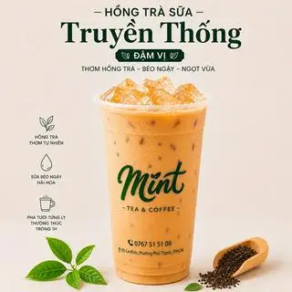 Hình ảnh Hồng trà sữa truyền thống size L - 700 ml