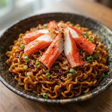 Hình ảnh Mì Trộn Indomie Kèm Thanh Cua