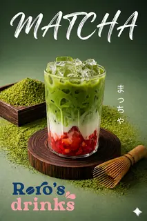 Hình ảnh Matcha Dâu Tây
