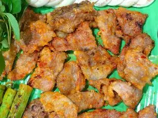 Hình ảnh Vú heo nướng chao