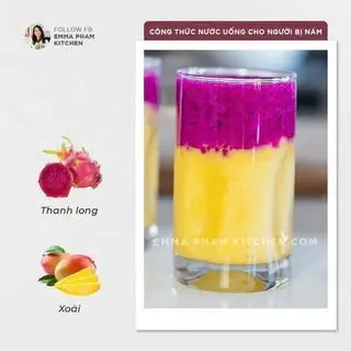 Hình ảnh ép thanh long + xoài 