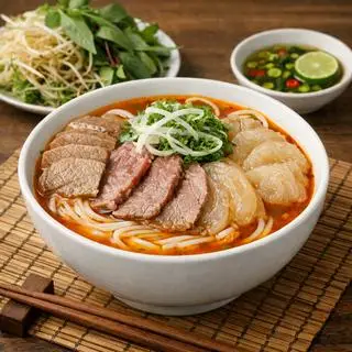 Hình ảnh Bún Bò Tái Nạm Gân
