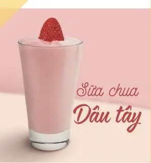 Hình ảnh Sữa chua dâu tây