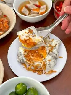 Hình ảnh BÁNH CUỐN TRỨNG CHẢ NƯỚNG