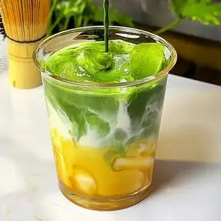 Hình ảnh Matcha caramel trân châu trắng