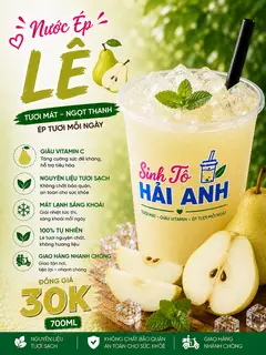 Hình ảnh Nước Ép Lê ( Sz L 700ml