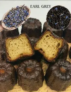 Hình ảnh bánh Canelé vị Trà Bá Tước(Canelé Earl Grey Cake)