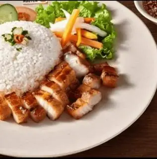 Hình ảnh cơm ba rọi nướng