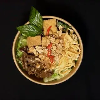 Hình ảnh Bún nước tương bò - nước cam