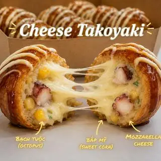 Hình ảnh Cheese Takoyaki 8 viên
