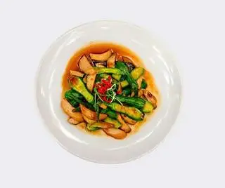 Hình ảnh Bí nụ xào nấm