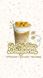Hình ảnh Cà phê kem dalgona - L