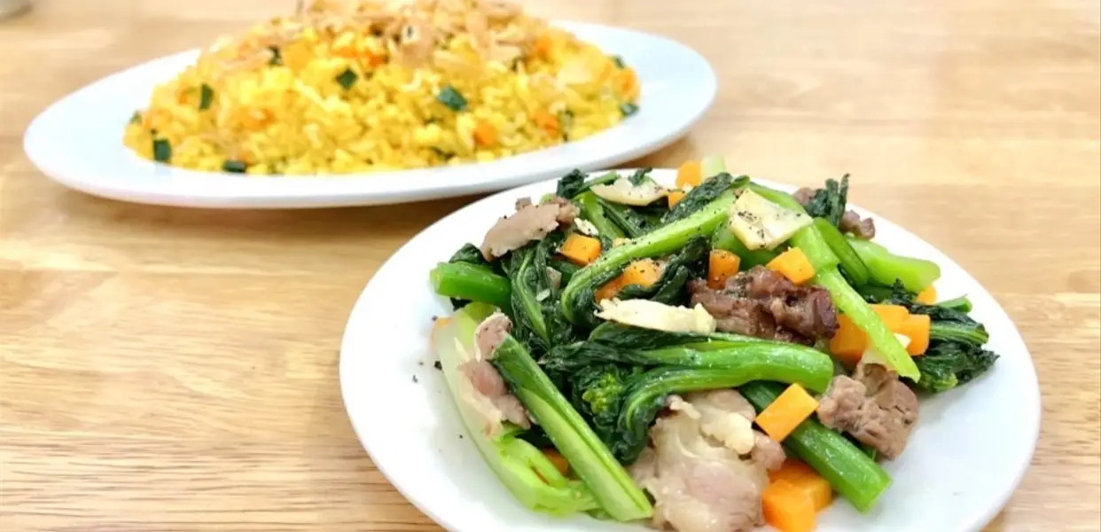 Hình ảnh cơm rang cải bò