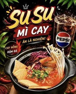 Hình ảnh Mì Kim Chi - Chả Cá Hàn Quốc  (Tặng nước Pepsi)