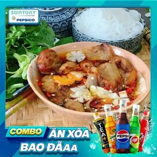Hình ảnh Bún chả miếng - 1 nem - 1 7up