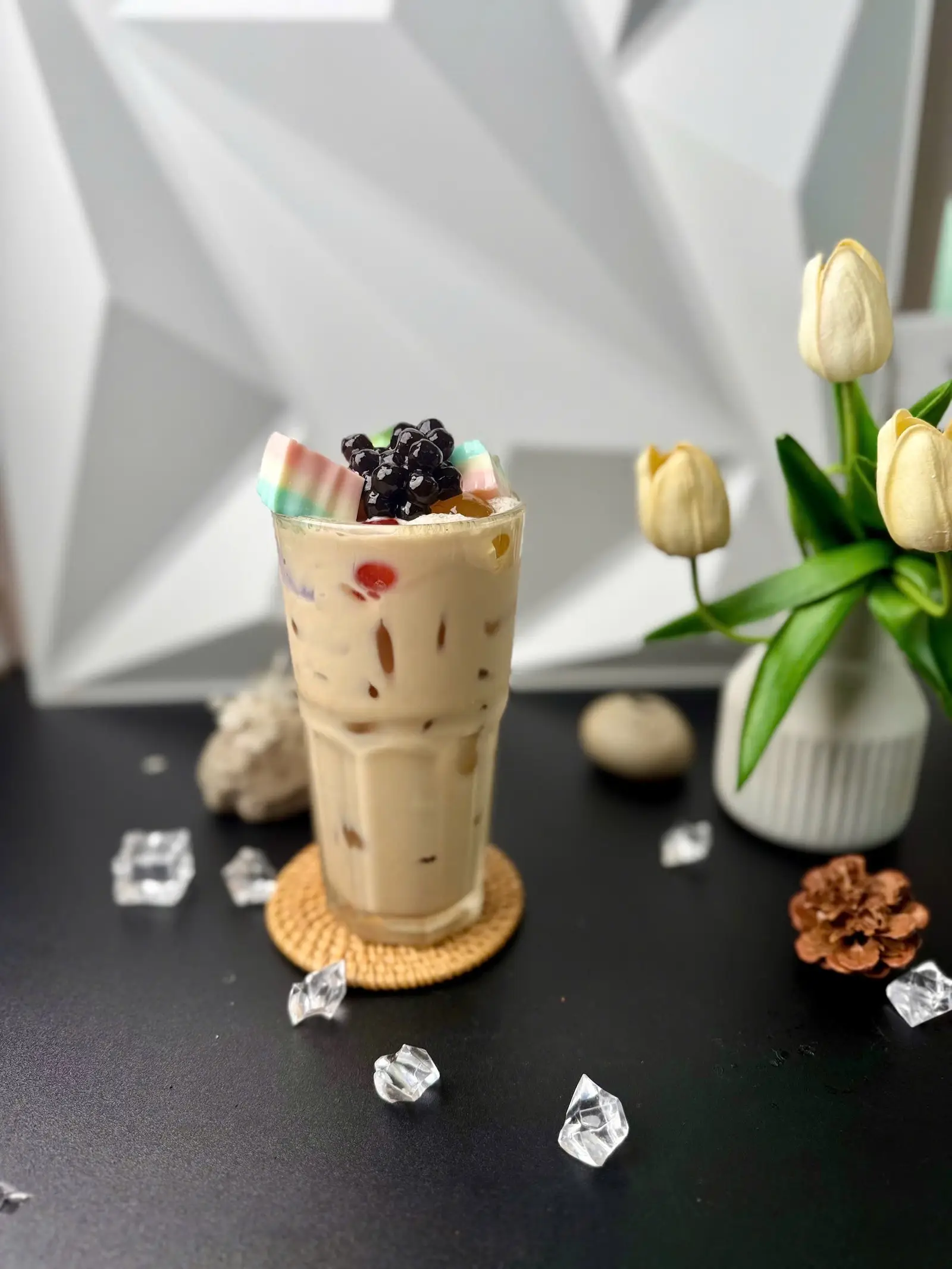 Hình ảnh Trà sữa truyền thống full topping 