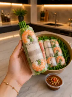 Hình ảnh Gỏi cuốn tôm nguyên con & thịt
