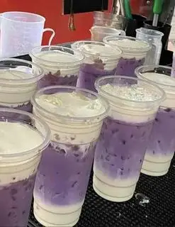 Hình ảnh Latte môn kem muối