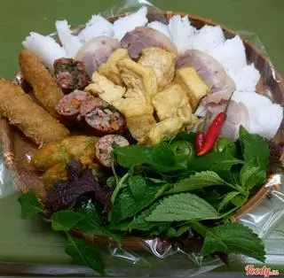 Hình ảnh combo 2 xuất bún đậu đầy đủ  + 2 sữa đậu nành 