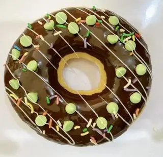 Hình ảnh Donut scl đen - nút scl bạc hà