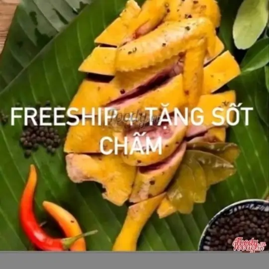 Hình ảnh gà ủ muối 1/2 con Ăn nóng+nước sốt thần thánh