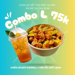 Hình ảnh Combo L – Chân Gà Size L + Trà Tắc ⭐⭐⭐