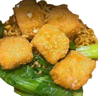 Hình ảnh Mì trộn gà nuget chiên giòn