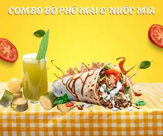 Hình ảnh Combo Bò Phô Mai & Nước Mía