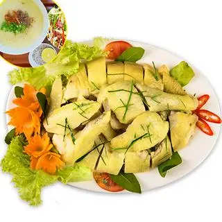 Hình ảnh Gà nửa con chặt lá chanh