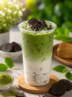 Hình ảnh Matcha latte oreo