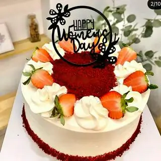 Hình ảnh (Có sẵn) Bánh sinh nhật Red Velvet with Strawberry