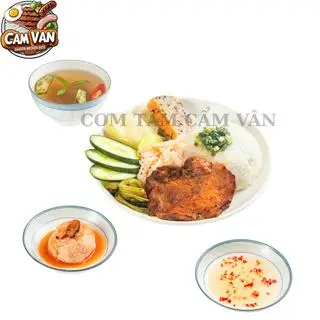 Hình ảnh Cơm Tấm Gà Nướng Chả Xíu Mại