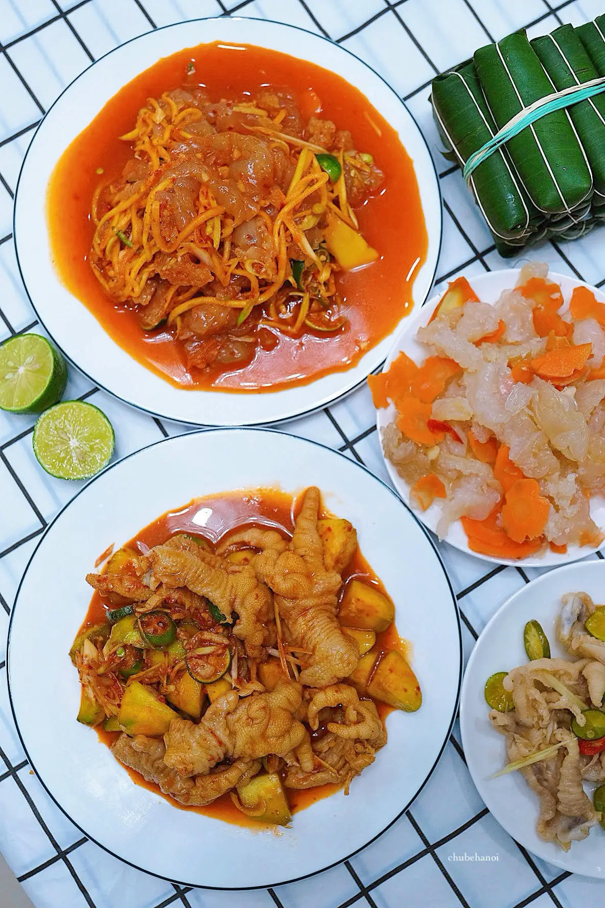 Hình ảnh Combo Chân gà sốt thái vừa + Sứa sốt thái vừa 