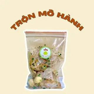Hình ảnh Bánh tráng phơi sương trộn mỡ hành cốm