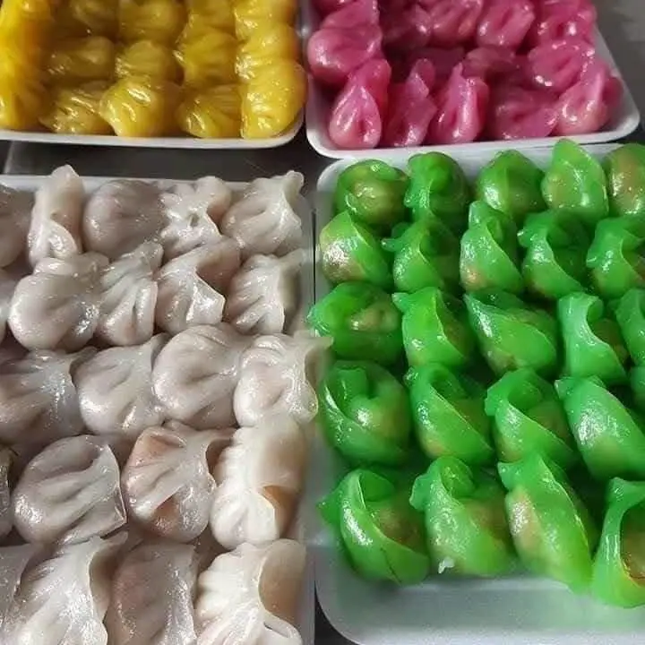 Hình ảnh há cảo ngũ sắc hải sản 