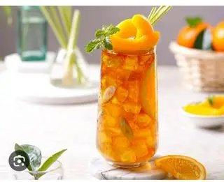 Hình ảnh trà đào cam sả 
