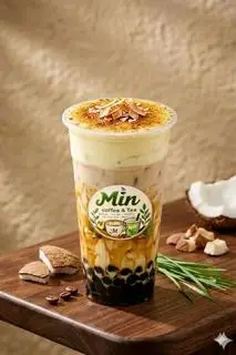 Hình ảnh Trà sữa kem trứng dừa nướng