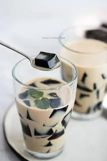 Hình ảnh Sữa đậu nành thạch đen