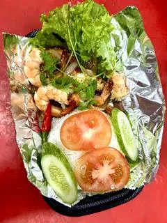 Hình ảnh cơm tôm rim 