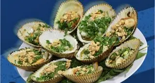 Hình ảnh sò điệp nướng mở hành