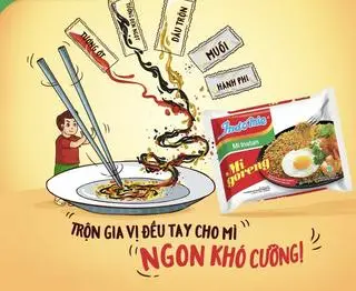 Hình ảnh Mì trộn Viên chiên