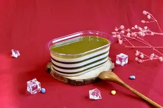 Hình ảnh Rau câu Cheese trà xanh 