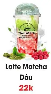 Hình ảnh Latte Matcha Dâu 