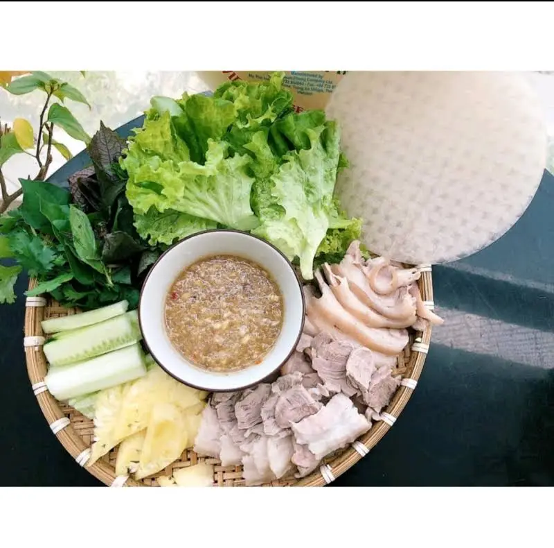 Hình ảnh Bánh tráng thịt heo to