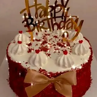 Hình ảnh (Có sẵn) Bánh sinh nhật Red Velvet phủ vụn thân