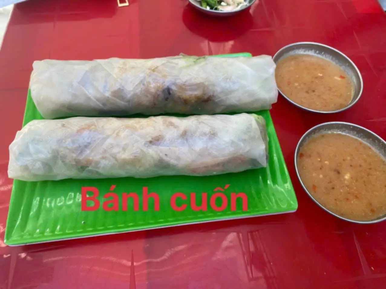 Hình ảnh combo 2 cuốn bánh cuốn tây sơn( nước  chấm đậu )