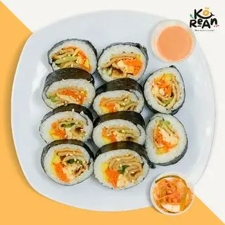 Hình ảnh Kimbap chả cá Hàn Quốc